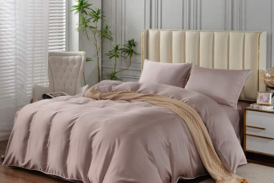 КПБ Elizabeth евро с двумя наволочками пепельная лаванда