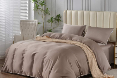 КПБ Elizabeth евро с двумя наволочками кофе